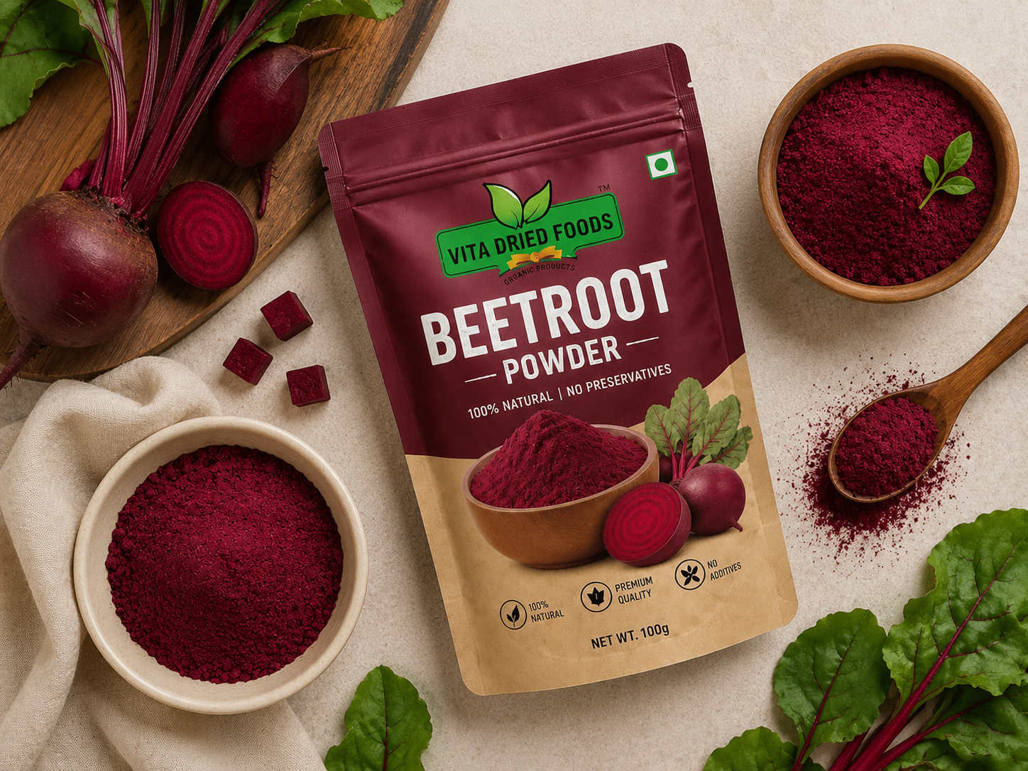 Dehydrated Beetroot view 2