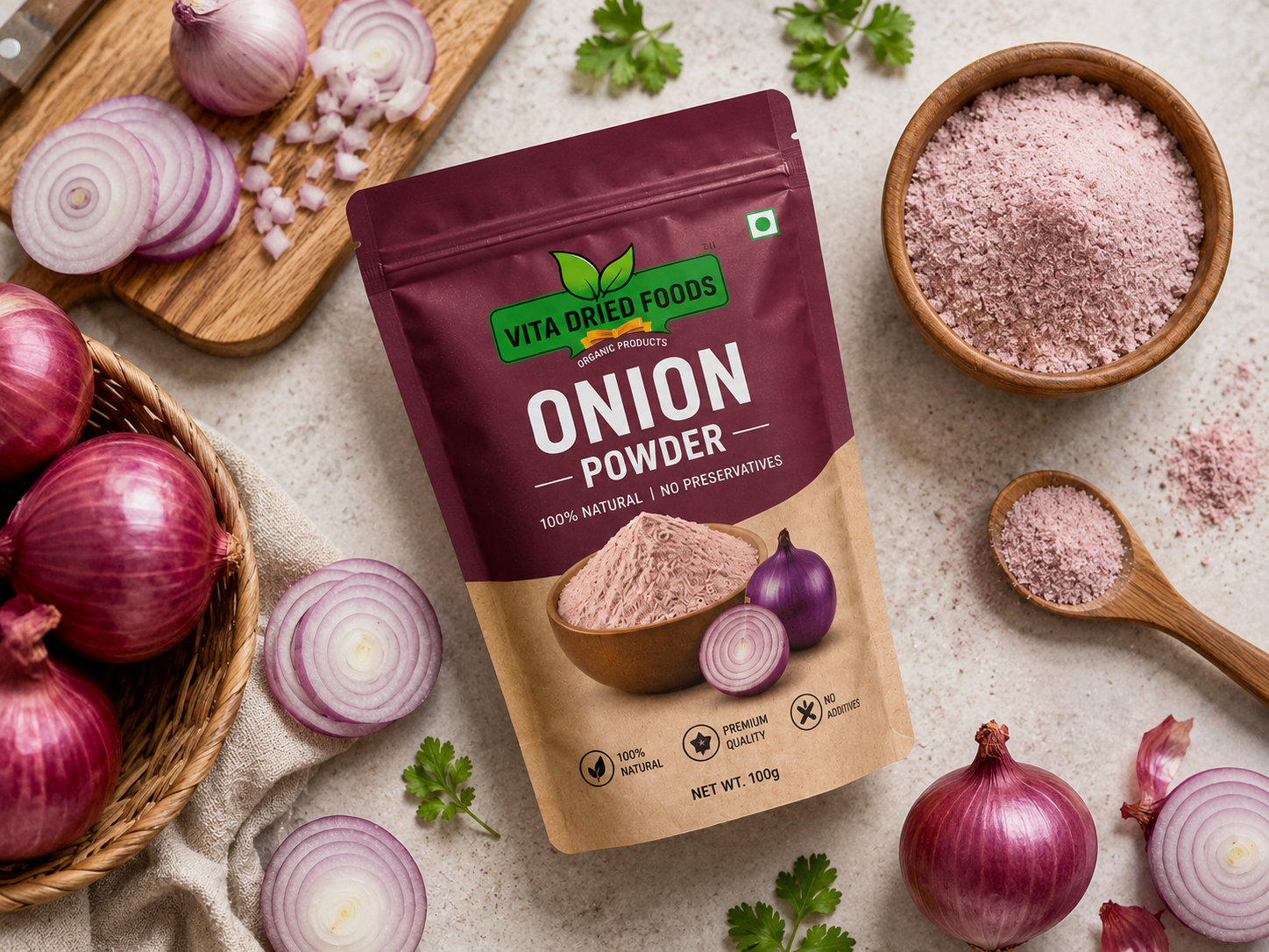 Dehydrated Onion view 2
