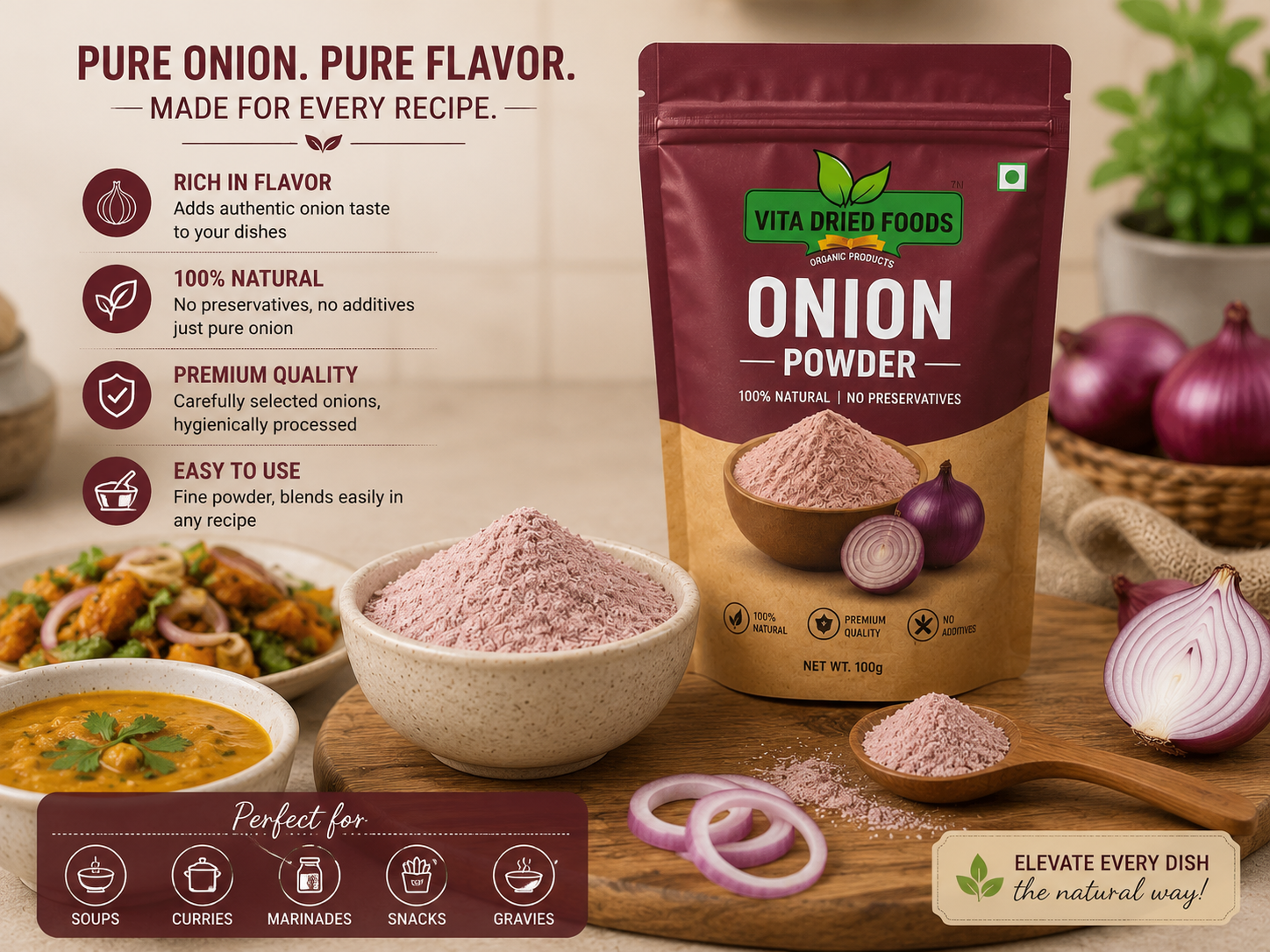 Dehydrated Onion view 3